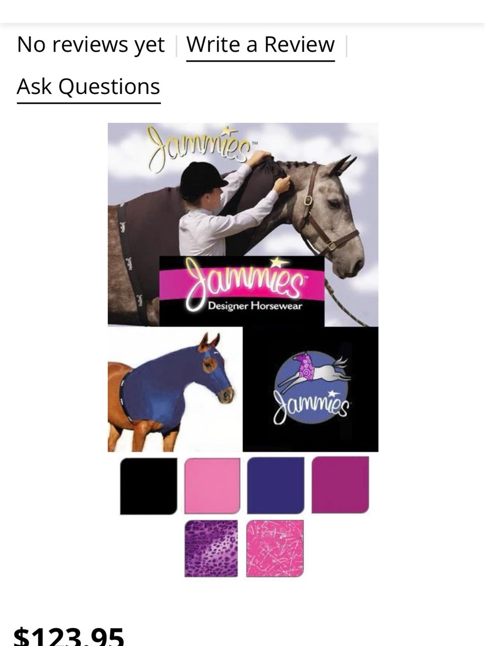 Jammies for a Small Pony in Black